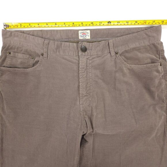 NEW Faherty Stretch Terry Corduroy 5-Pocket Pant Slim Normcore Casual Old Money - Picture 3 of 10